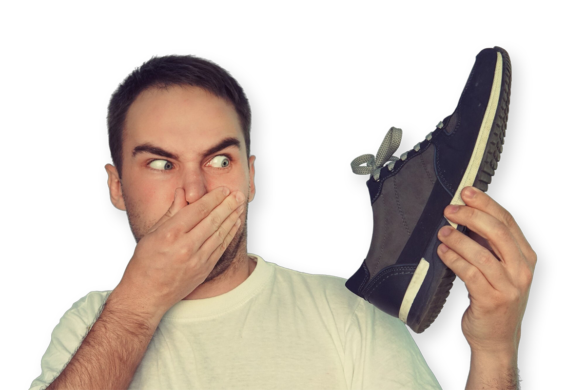 Stinkender Schuh — stinkende Füße und Fußgeruch bekämpfen
